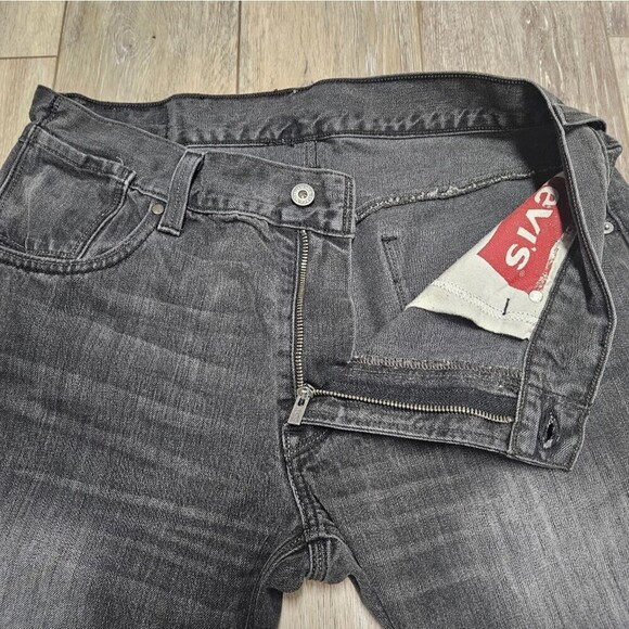 Levi’s Vintage Y2K 514 Slim Straight Button Pocket Grey Washed Denim Men’s 34 - Picture 11 of 12